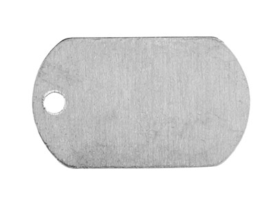 Semilavorato In Alluminio, Targhetta Identificativa Con 1 Foro, 31,80 X 20 Mm, Impressart, Confezione Da