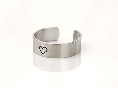 Semilavorato In Alluminio, Per Anello 6 X 57 Mm, Impressart, Confezione Da 11 - Immagine Standard - 3