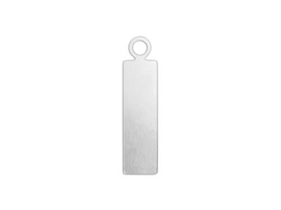 Semilavorato In Alluminio, Pendentea Forma Di Piastra Rettangolare 16 X 5 Mm, Impressart, Confezione Da Alluminio