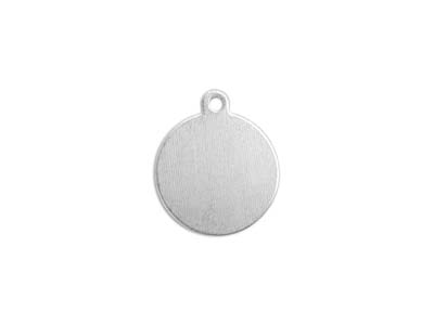 Pendente Rotondo In Alluminio Grezzo Da 12 Mm, Impressart, Confezione Da 20