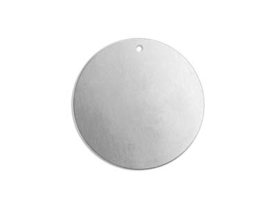 Semilavorato In Alluminio, Semilavorato Rotondo Forato 1 Foro, 32 Mm, Impressart, Confezione Da 8