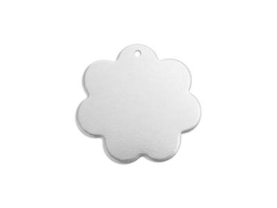Semilavorato In Alluminio, Fiore Forato 1 Foro, 16 Mm, Impressart, Confezione Da 15 - Immagine Standard - 1