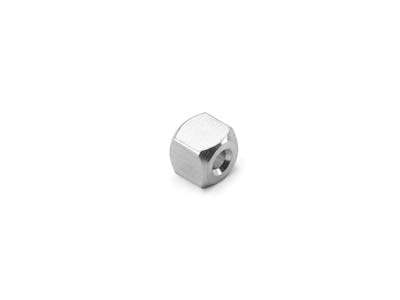 Semilavorato Cubo Di Alluminio, Forato Con 1 Foro, 6 Mm, Impressart, Confezione Da 7