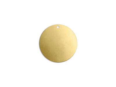 Pezzi Grezzi In Ottone, 19 MM Rotondo Forato Grezzo, Impressart, Confezione Da 6