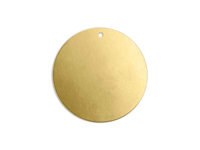 Semilavorato In Ottone, Disco Forato Rotondo Da 32 Mm, Impressart, Confezione Da 3