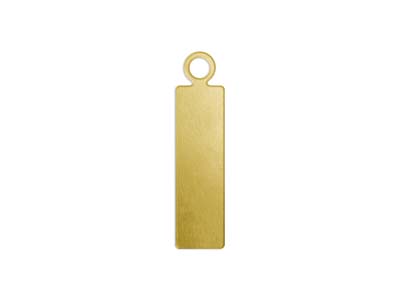 Semilavorato In Ottone, Pendente Identit 16 X 5 Mm, Impressart, Confezione Da 15