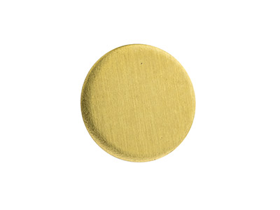 Semilavorato In Ottone, Disco Rotondo 10 Mm, Confezione Da 6 - Immagine Standard - 2