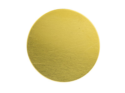Semilavorato In Ottone, Disco Rotondo 38 Mm, Confezione Da 6 - Immagine Standard - 2