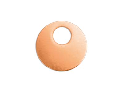 Semilavorato In Rame, Rondella Da 22 Mm, Impressart, Confezione Da 4