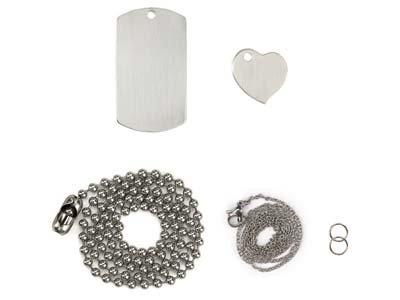 Kit Impressart Aluminium Me And Mine Dog Tag And Heart - Immagine Standard - 2