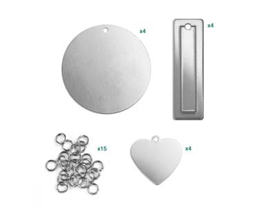 Impressart Blanks, Assortimento, Alluminio, Confezione Da 27 - Immagine Standard - 3