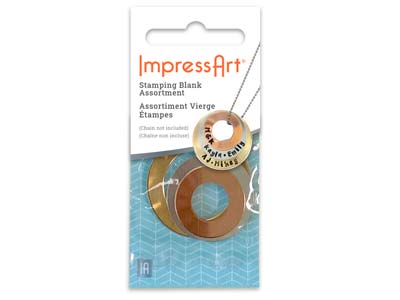 Lastre Impressart, Rondelle, Dimensioni Assortite E Metallo, Sacchettodi 3 - Immagine Standard - 3