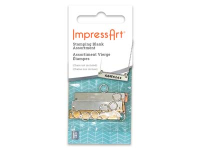 Spazi Vuoti Per Targhe Identificative Impressart, Assortimento Di Metalli, Set Di 6 - Immagine Standard - 3