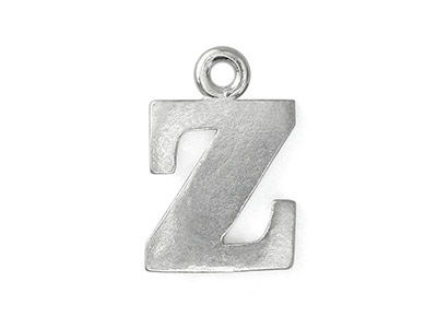 Confezione Da 1 Charm Semilavorato Con La Lettera Z Impressart, 19,1 X 1,3mm, Peltro