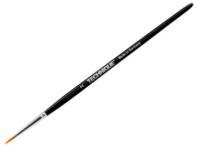 Pennello In Setole Sintetiche, Punta Fine E Rotonda, Misura 2 - Immagine Standard - 1