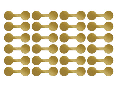 Etichette Adesive Dorate, 12 X 35 Mm, Confezione Da 144
