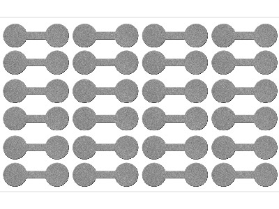 Confezione Da 140 Etichette A Forma Di Manubrio Per Gioielli, 12 X 32 Mm, Argento - Immagine Standard - 1