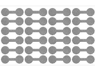 Etichette Adesive Argentate, 12x 35mm, Confezione Da 144