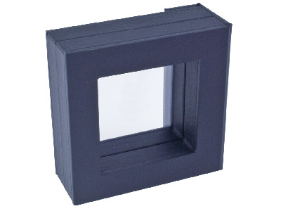 Espositore Per Gioielli, Modello Piccolo, Cornice In Gomma Nera - Immagine Standard - 2