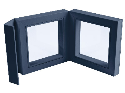 Espositore Per Gioielli, Modello Medio, Montatura In Gomma Nera - Immagine Standard - 3