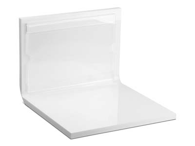 White Gloss Acrylic L Display Stand