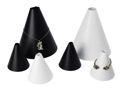 Espositore Per Braccialetti, Cono Nero - Immagine Standard - 3