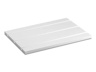 White Gloss Acrylic Display Base Stand Small - Immagine Standard - 1