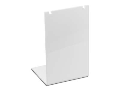 White Gloss Acrylic Necklace Display Stand Small