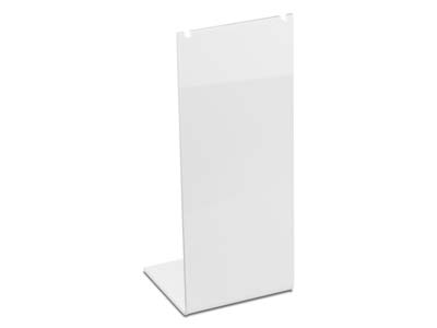 White Gloss Acrylic Necklace Display Stand Medium - Immagine Standard - 1