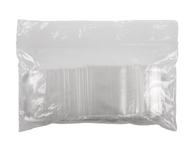 Sacchetto Con Chiusura Lampo, 38 X 38 Mm, Plastica Trasparente, Confezione Da 100 - Immagine Standard - 2