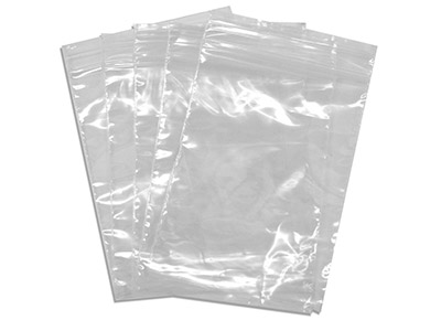 Bustine Zip, 75 X 80 Mm, Plastica Trasparente, Sacchetto Da 100