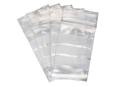 Mini Sacchetti Con Cerniera, 35 X 60 Mm, Plastica Con Strisce Bianche,confezione Da 100 X 60mm