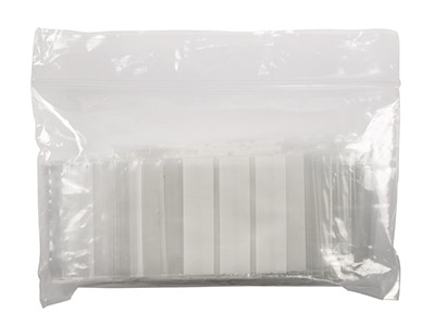 Mini Sacchetti Con Cerniera, 35 X 60 Mm, Plastica Con Strisce Bianche,confezione Da 100 X 60 mm - Immagine Standard - 2