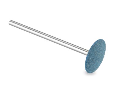 Mola Abrasiva In Gomma Montata Tonda, Blu, Grana Grossa, 14,50 X 2,50 Mm, N. 508, Eve - Immagine Standard - 1