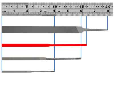 Lima Ad Ago A Colonna/piatto N. 2401, 160 MM G0, Vallorbe - Immagine Standard - 4