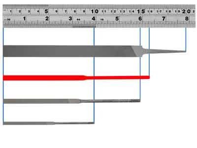 Lima Ago Barretta N° 2411, 160mm G0, Vallorbe - Immagine Standard - 5