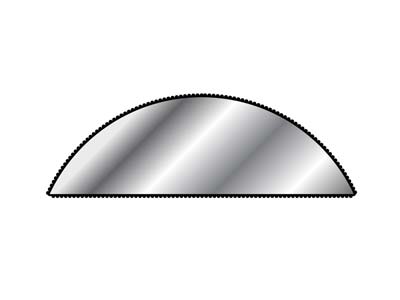 Lima Ad Ago Semicircolare N. 2402, 160mm G2, Vallorbe - Immagine Standard - 4