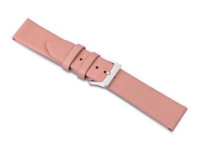 Cinturino Per Orologio, 20 Mm, Vera Pelle Di Vitello, Rosa - Immagine Standard - 1