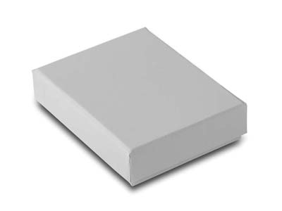 Astuccio Di Cartone Per Pendenti, Soft Touch, Grigio - Immagine Standard - 2