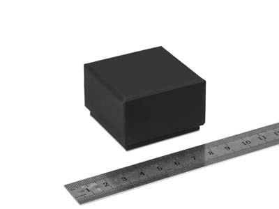 Black Card Soft Touch Ring Box - Immagine Standard - 3