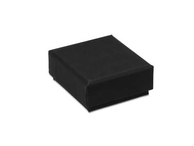 Black Card Soft Touch Earring Box - Immagine Standard - 2