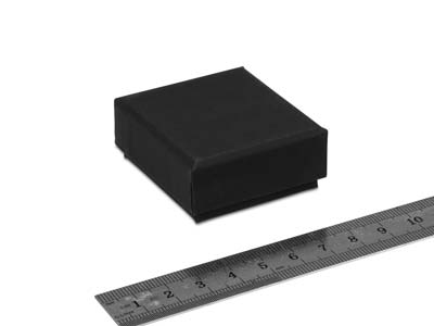 Scatola Per Orecchini, Gomma Nera - Immagine Standard - 3