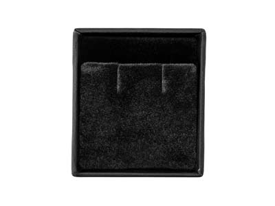 Black Card Soft Touch Earring Box - Immagine Standard - 4