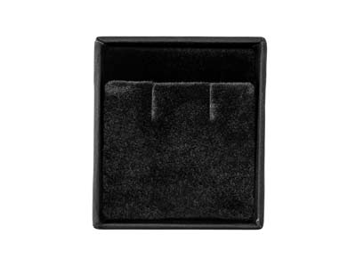 Scatola Per Orecchini, Gomma Nera - Immagine Standard - 4