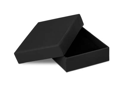 Black Card Soft Touch Pendant Box - Immagine Standard - 1