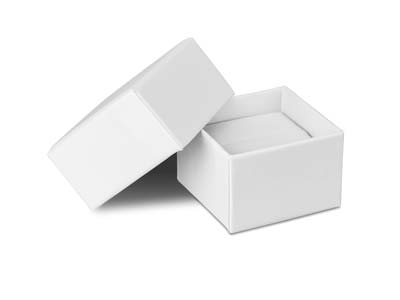 Scatola Per Anello, Gomma Bianca - Immagine Standard - 1