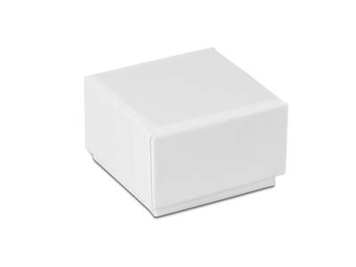 White Card Soft Touch Ring Box - Immagine Standard - 2