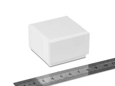 White Card Soft Touch Ring Box - Immagine Standard - 3
