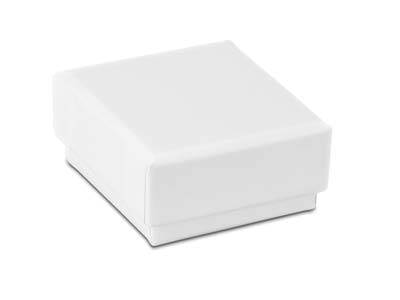 White Card Soft Touch Earring Box - Immagine Standard - 2