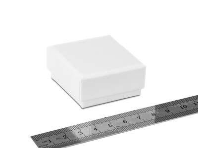 Scatola Per Orecchini, Gomma Bianca - Immagine Standard - 3